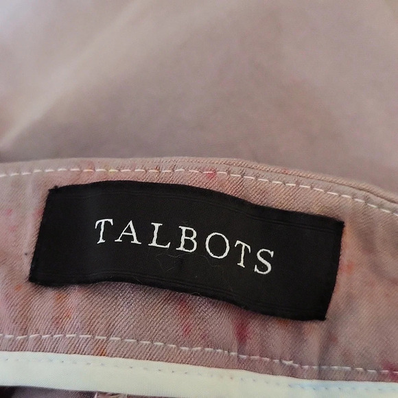 Talbots Chatham Womens Pink Tie Dye Pants 16 Petite Career Stretch - Picture 4 of 4